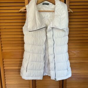 Athleta White Quilted Vest